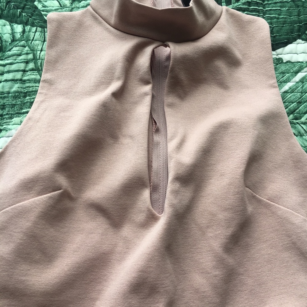 SOLD — Blush Colored Cocktail Dress - Picture 3 of 4